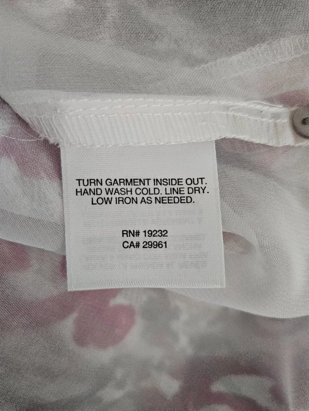 Alfred Dunner Veneto Valley Pink Gray White Floral Embellished Vneck 18W Blouse